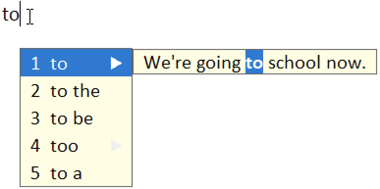 View usage example